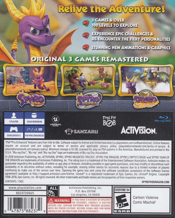 SPYRO - REIGNITED TRILOGY 