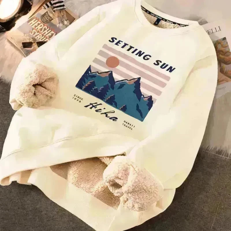 Autumn Winter Fleece-lined thick sweatshirt Pullover top for men - EX-STOCK CANADA