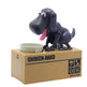 Dog-shaped toy with a bowl on a cardboard box labeled 'Choken-Bako'.
