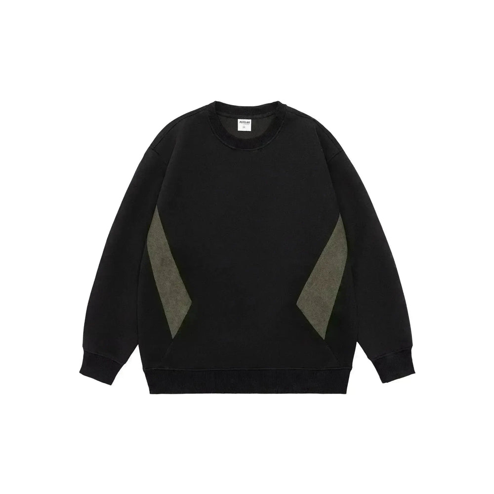 Retro plain Round Neck Pullover Sweater top For Men - EX-STOCK CANADA