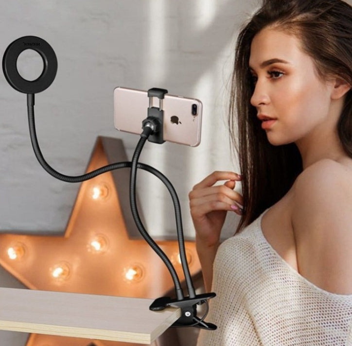 LED Selfie Ring Light for Live Adjustable Makeup Light-8cm Stand EX-STOCK