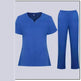 Women Nurse Uniform Female Hospital Nurse Costume V Neck Top Pants Set Nursing Uniforms Women Scrubs Set for Beauty Salon Massaging Workwear - EX-STOCK CANADA