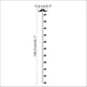 Children's Beard Height Measurement Wall Sticker - EX-STOCK CANADA