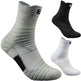 Cotton Blend Ankle Socks – Black, White & Gray | Short & Middle Tube