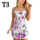 High Waist Women Dresses Spring And Summer Spaghetti Strap Large Flower Print Skirt - EX-STOCK CANADA