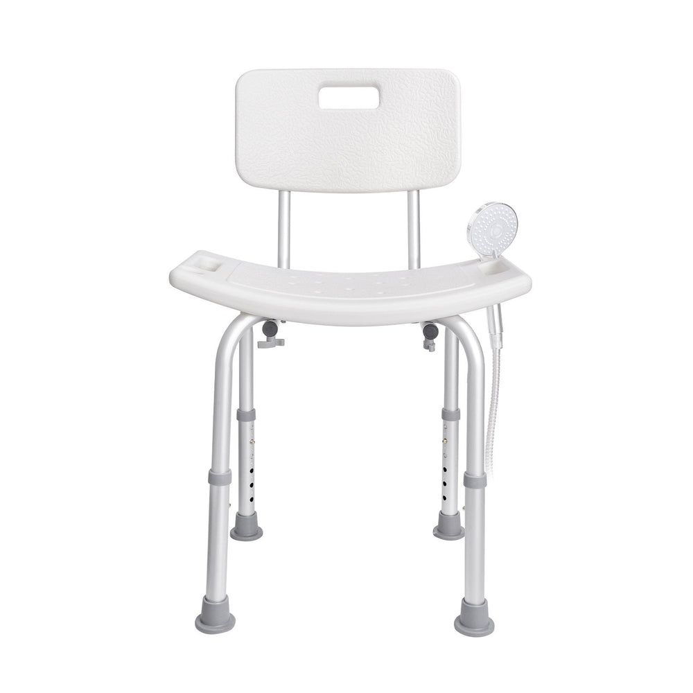 Shower Chair, Shower Seat With Back, Adjustable Height Shower Stool, Shower Chair For Inside Shower Bathtub, Non-slip Bathroom Bench Bath Chair For Elderly Disabled Handicap, 350 Lbs Capacity EX-STOCK