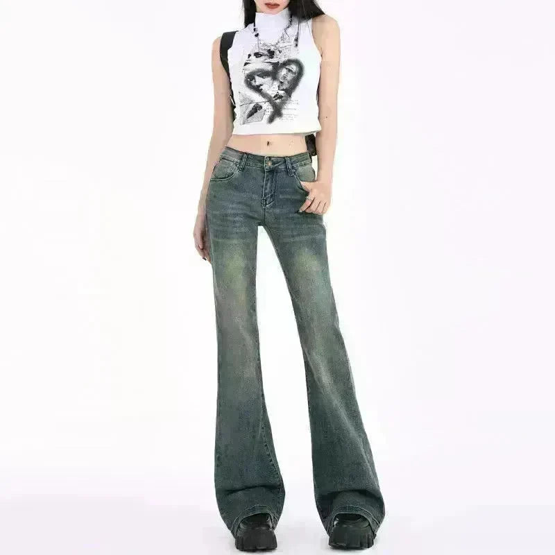 High Street Hot Girl Loose Retro Skinny Baggy Jeans Pant For Women - EX-STOCK CANADA