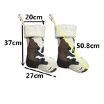20-inch Plush Christmas Stockings Cows Pattern Gift Bag - EX-STOCK CANADA
