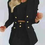 Women  Slim fitted Formal Fashion Short Skirt suit co ord skirt set for women - EX-STOCK CANADA