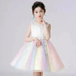 Vestido formal chaleco de moda princesa vestida chicas espectáculos de ropa vestida de cumpleaños para niños