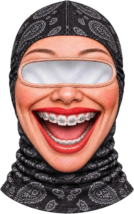 Realistic Winter Ski Face Mask Windproof Thermal Balaclava For Outdoor Sports And Parties | EX-STOCK product gallery photo 19