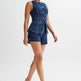Denim Fashion Casual Sleeveless Women's Suit 