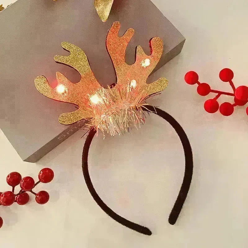 Christmas With Light Headband Snowflake Women's - EX-STOCK CANADA