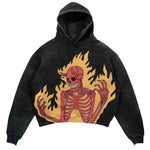 Fashion de moda para hombres y mujeres Punk Design Fleece Hoodie Woodie Top