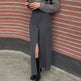 Formal Versatile Slit Long Split Skirt - EX-STOCK CANADA