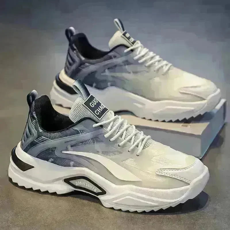 Lace-up Dad Shoes Fashion Thick-soled Sports Shoes Casual Breathable Sneakers For Men - EX-STOCK CANADA