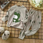 Unisex Children's Two piece Sleepwear Cotton Autumn Clothes Long Johns Pajamas for Kids - EX-STOCK CANADA