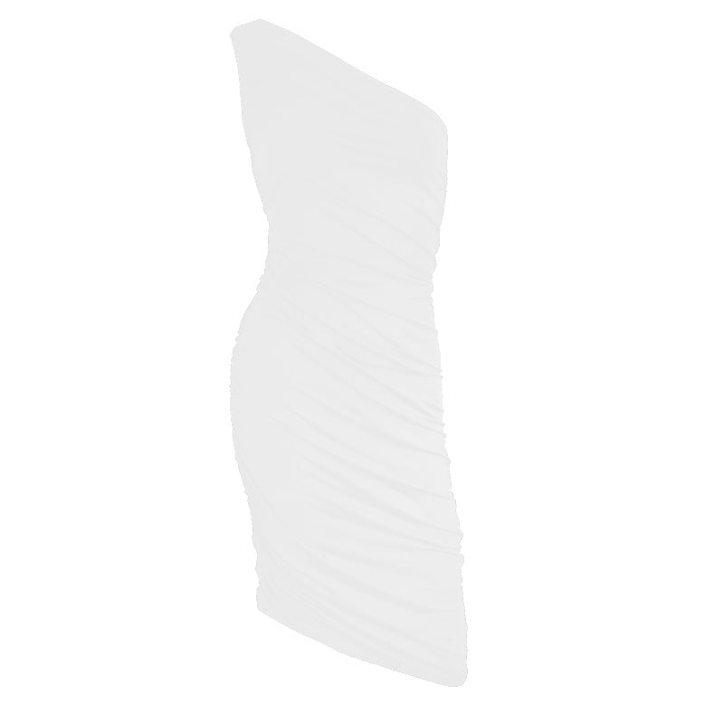 Robe grande taille à col irrégulier pour femmes, coupe slim - EX-STOCK Canada