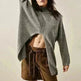 Stylish Cashmere Pullover Front Split Winter Tunic tops for Women - EX-STOCK CANADA