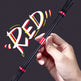 Pen Spinning Trick Pen – Finger Flexibility Training Toy for Students & Beginners red