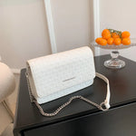 Luxury Women's Chain Embossed Square flap Shoulder Bag for women - EX-STOCK CANADA