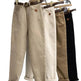 Plus Size Women's High Waist Denim Thick Trousers - EX-STOCK CANADA