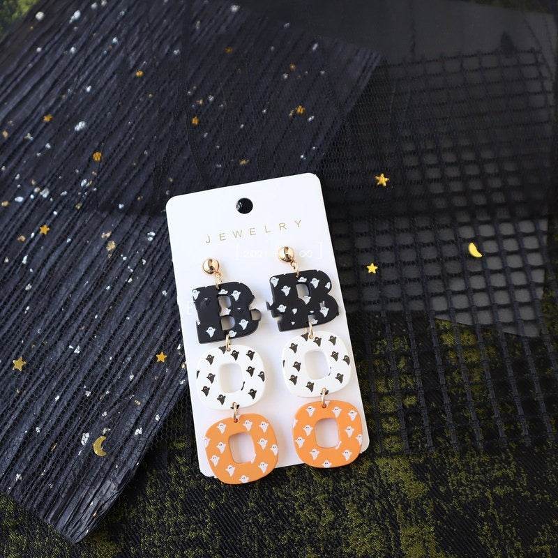 Halloween Polymer Clay Acrylic Paint Earrings EX-STOCK