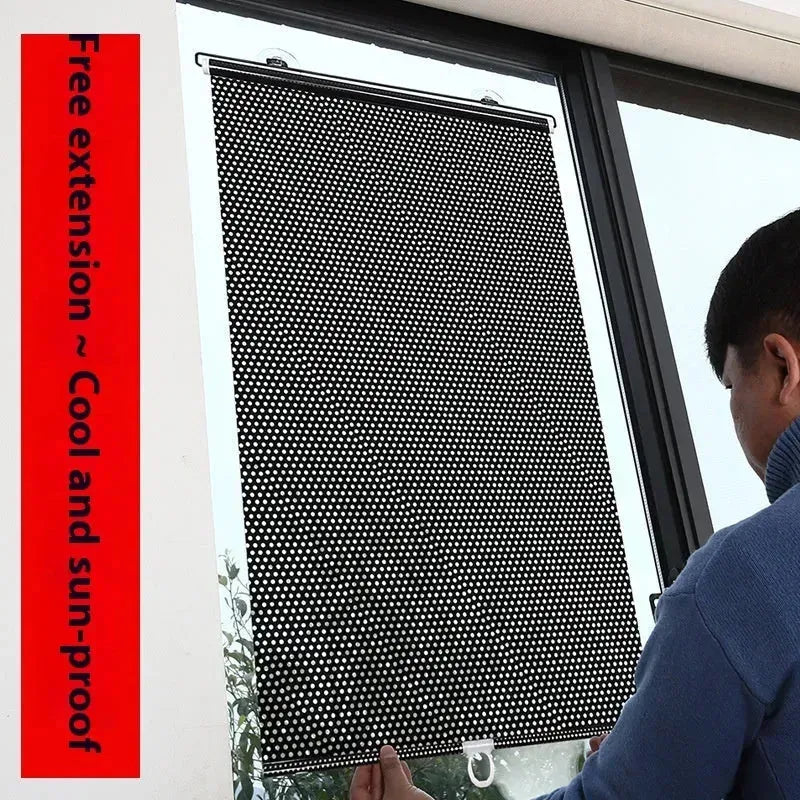 Household Window Sun Protection Punch-free Shading Balcony Shutter - EX-STOCK CANADA