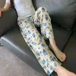 Cotton Silk Pajama Lounge trouser Pants Summer Women