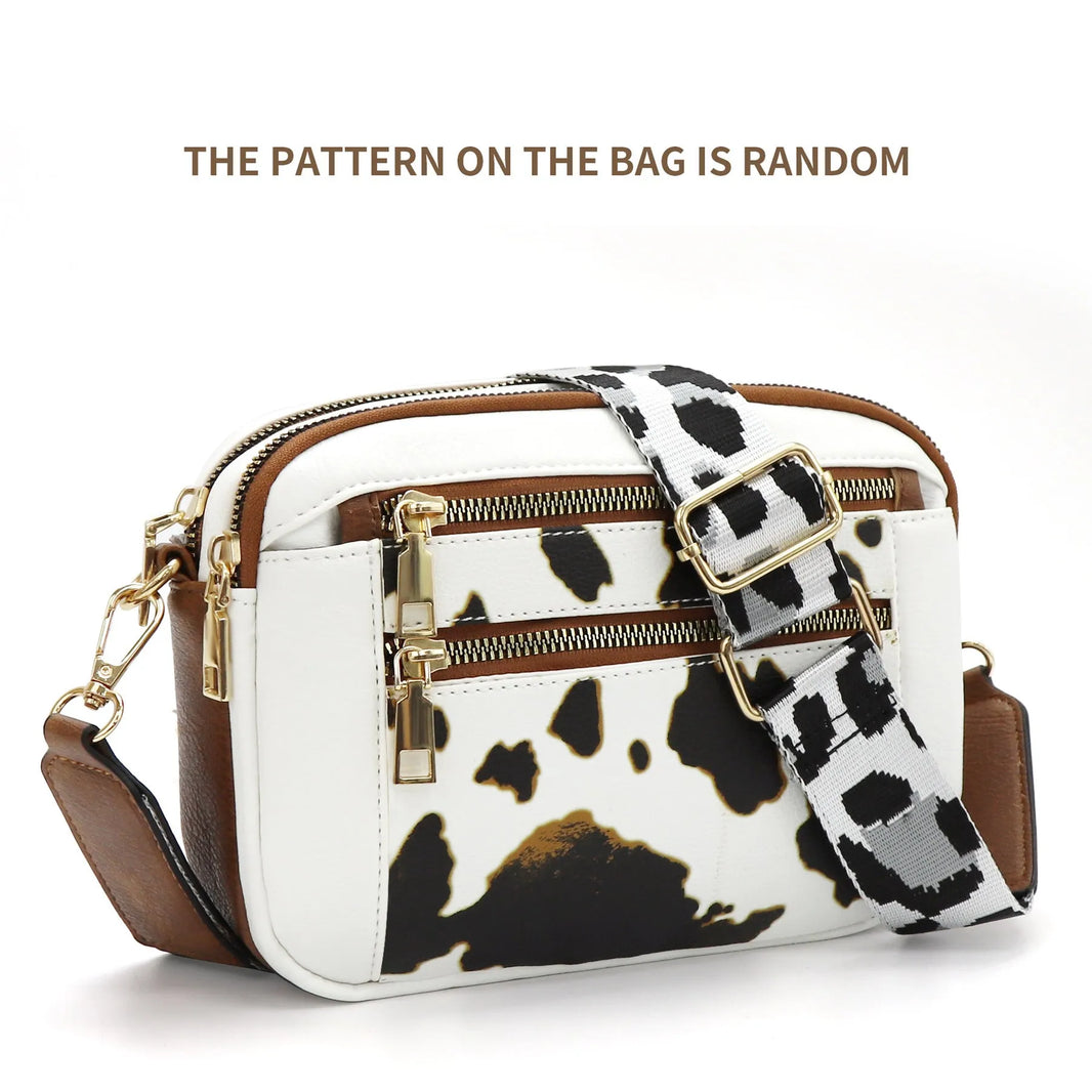 Daily Matching PU Leather Business Commute Zipper Crossbody Bags for women - EX-STOCK CANADA
