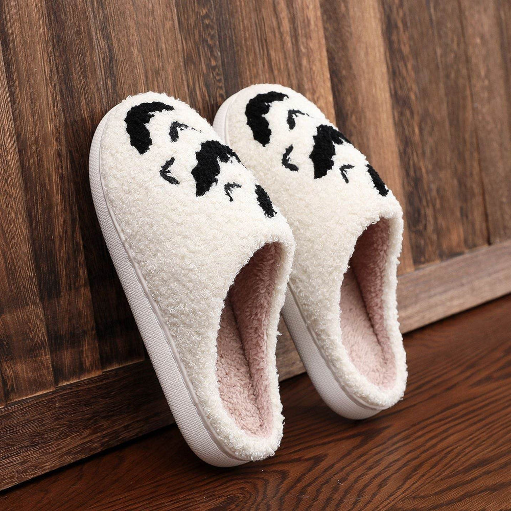 Funny Bat Slipper Halloween Pumpkin Flat Indoor House Shoes For Women Men Soft Plush Cozy Horror Fashion Halloween Gifts EX-STOCK