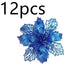 Glitter Artifical Christmas Flowers Christmas Tree Decorations For Home Fake Flowers Xmas Ornaments New Year Decor - EX-STOCK CANADA