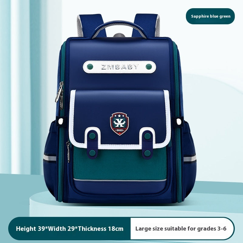 New Sesame Baby Primary School Schoolbag Grade 1-3-6 British Style Boys' Schoolbag Lightweight Girls Backpack EX-STOCK