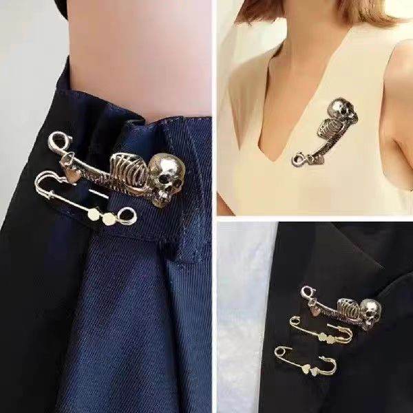 Halloween Vintage Skull Pin Clothes Brooch EX-STOCK
