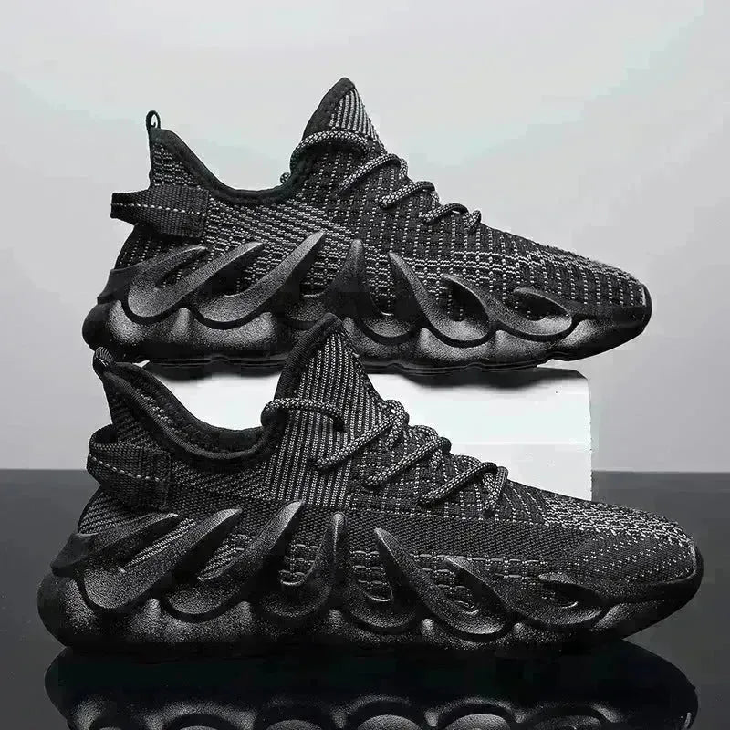 Fashion Sneakers With Wave Sole Cool Sports Shoes Men - EX-STOCK CANADA