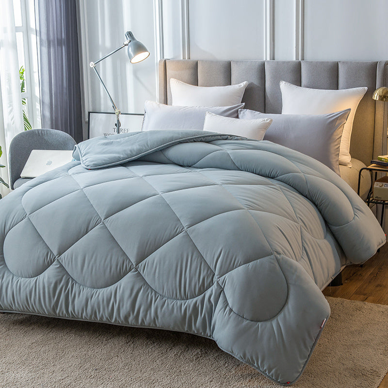 Simple Style Embroidered Skin-friendly Down Velvet Duvet EX-STOCK Canada 