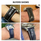 22mm 24mm Black Brown Blue Bamboo Grain Cowhide Watch Strap - EX-STOCK CANADA