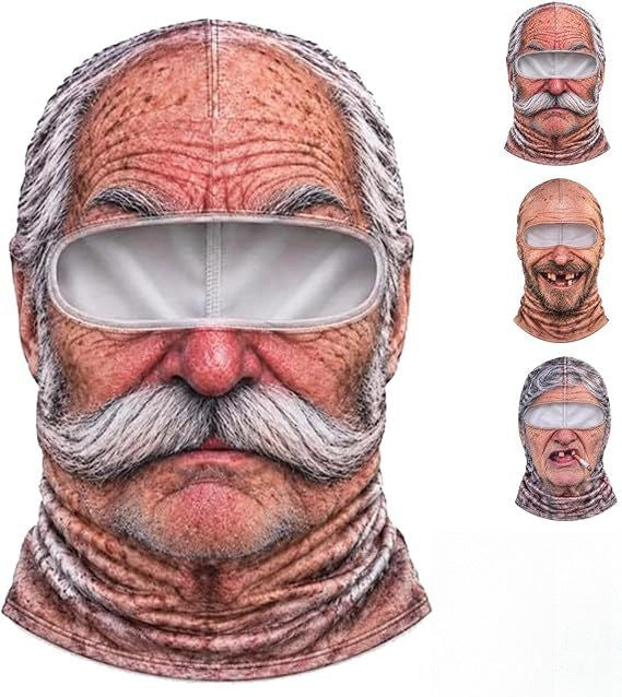 Realistic Winter Ski Face Mask Windproof Thermal Balaclava For Outdoor Sports And Parties | EX-STOCK product gallery photo 2