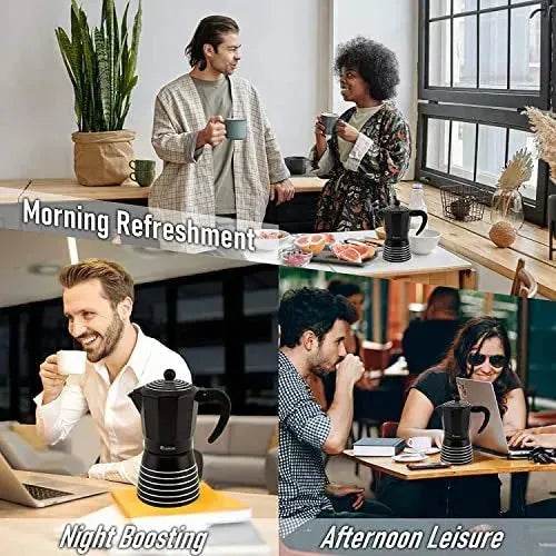 4 in 1 Italian Stovetop Espresso Coffer Maker set - EX-STOCK Canada