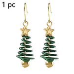 Pendientes de Navidad Tree Estrella Pendientes de bricolaje