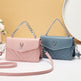 Soft Blush Quilted Mini Bag - Retro Style Casual Handbag Waterproof Minimalist Single Shoulder Wide Strap PU Polyester Lining Stylish Thick Chains EX-STOCK Canada 