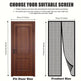 Measurement chart for door size and magnetic screen door dimensions.