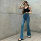 Retro Bootcut Jeans Women's Thin Section High Waist Slim Fit - EX-STOCK CANADA