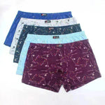 Calzoncillo para hombres Cotton 6 PCS Boxer impreso Mid -Waist Wear