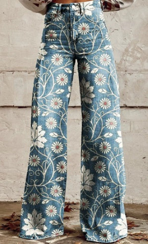 Women's Casual Pants Thin Imitation Jeans EX-STOCK Canada 