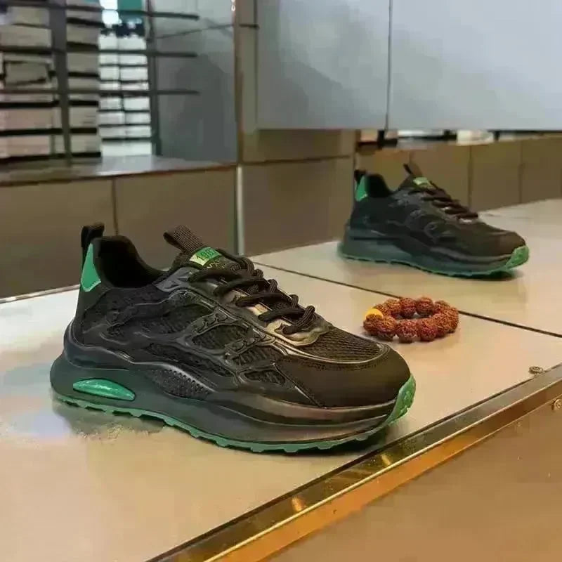 White Laceup Sneakers Fashion Breathable Mesh Flat Shoes Lightweight Versatile Casual Running Walking Shoes - EX-STOCK CANADA