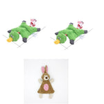 Pet Toy Donkey Shape Corduroy Chew Toy For Dogs Puppy Squeaker Squeaky Plush Bone Molar Dog Toy Pet Training Dog EX-STOCK Canada 