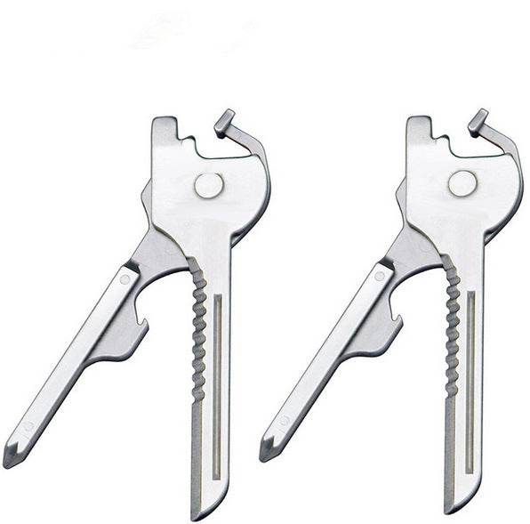 Multipurpose Keychain Key Survive Pocket Opener Shape Mini Multi Gear Utility Tech Tool Ring Screwdriver EX-STOCK Canada 