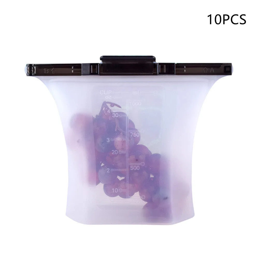 Kitchen Refrigerator Silicone Food Storage Bag - EX-STOCK CANADA