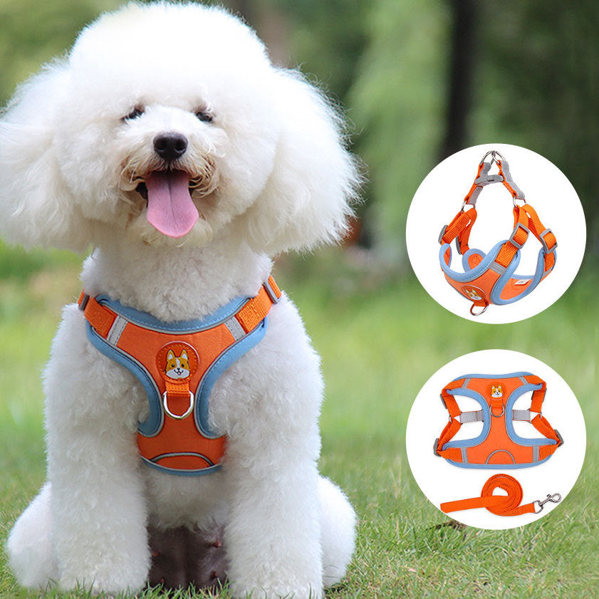 Dog Harness Cat Harness Reflective Dogs Leashs Soft Mesh Chest Strap EX-STOCK Canada 
